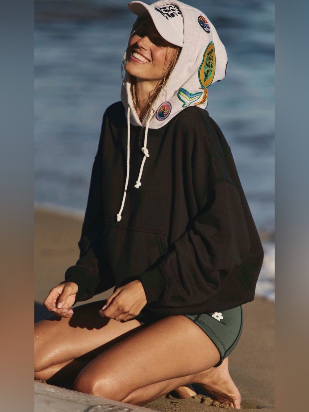 Free People Movement Patch Work Hoodie